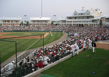 Dr Pepper Ballpark - bullpen in the stands