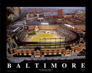 Baltimore aerial poster