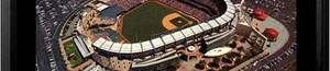 Angel Stadium aerial poster and frame