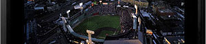 Fenway Park aerial poster and frame
