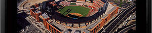 Busch Stadium aerial poster and frame