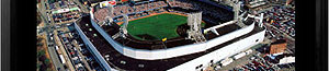Tiger Stadium aerial poster and frame