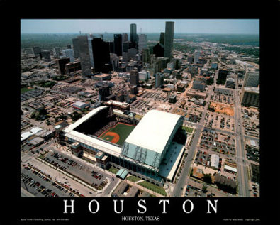 Houston aerial poster