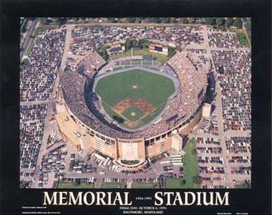 Memorial Stadium aerial poster