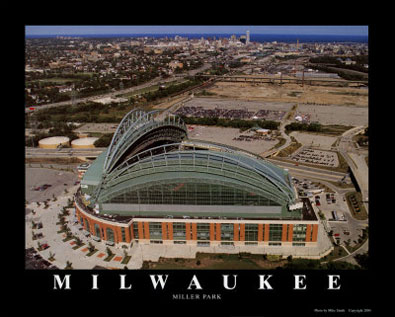 Milwaukee aerial poster