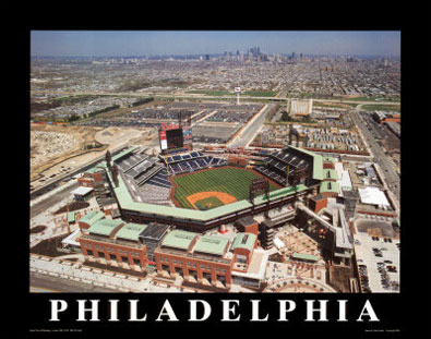 Philadelphia aerial poster