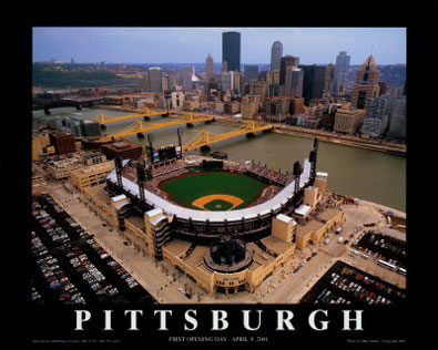 Pittsburgh aerial poster