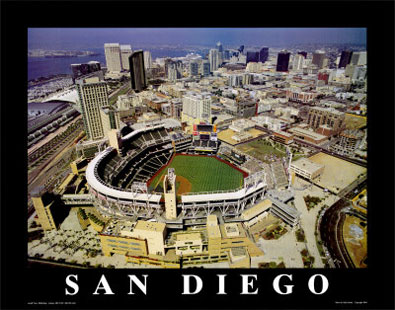 San Diego aerial poster