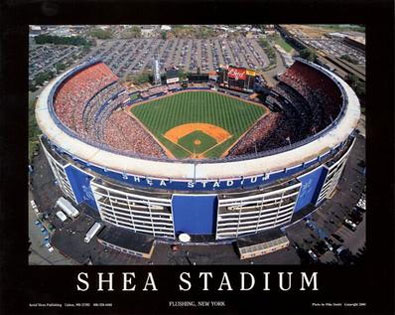 Shea Stadium aerial poster