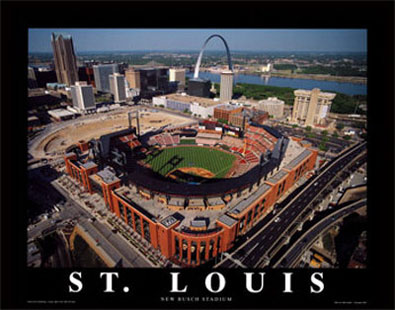 St. Louis aerial poster