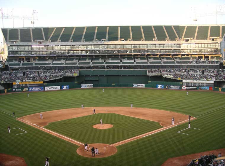 McAfee Coliseum in Oakland