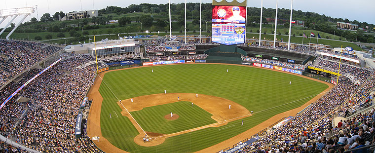 Kauffman Stadium in Kansas City