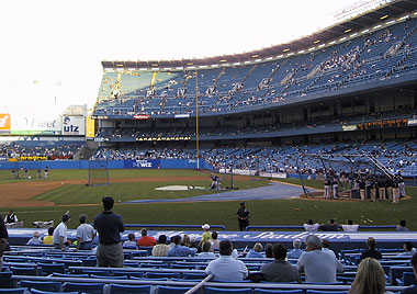 Yankee Stadium during batting practice