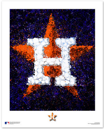 Astros logo art print