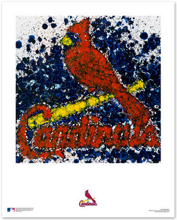 Cardinals logo art print