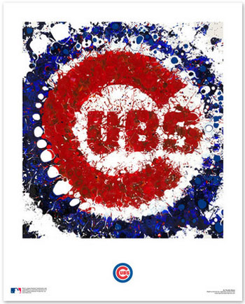 Cubs logo art print
