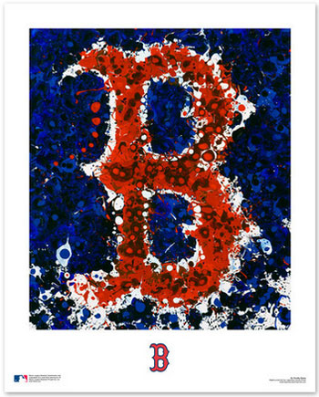 Red Sox logo art print