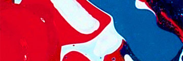 Close up of Rangers acrylic art logo