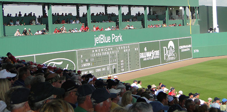 JetBlue Park during a Red Sox-Northeastern exhibition