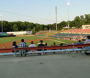The concourse at Prince George's Stadium in Bowie