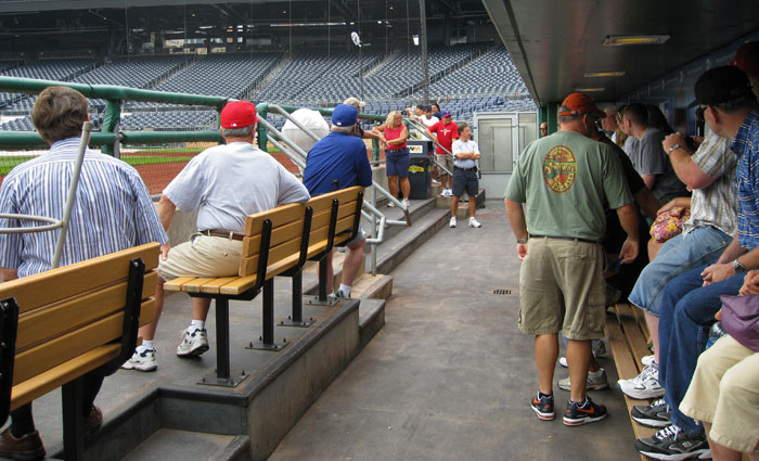 Ballpark tour group at PNC Park