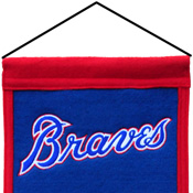 Hanging device for Braves heritage banner