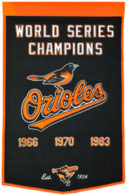 Orioles championship banner
