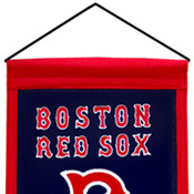 Hanging device for Red Sox heritage banner