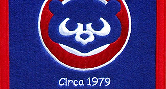 1979 era Cubs logo on team heritage banner