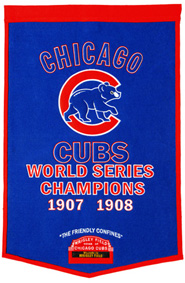 Cubs championship banner