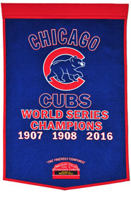 Cubs championship banner