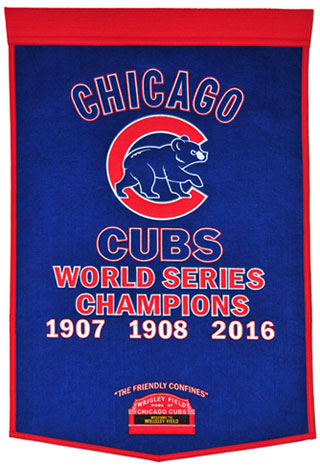 Cubs World Series champions banner