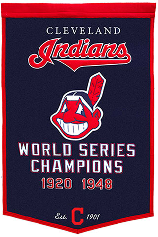 Indians World Series champions banner