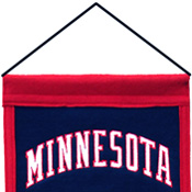 Hanging device for Twins heritage banner