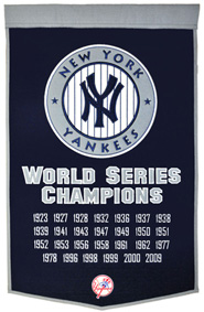Yankees championship banner