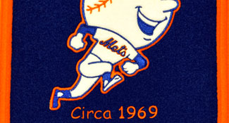 1969 era Mets logo on team heritage banner