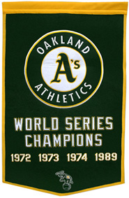 A's championship banner