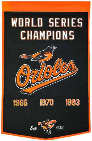 Orioles World Series champions banner