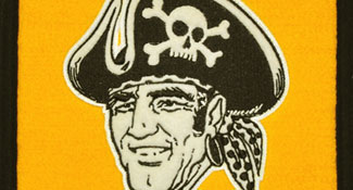 1971 era Pirates logo on team heritage banner