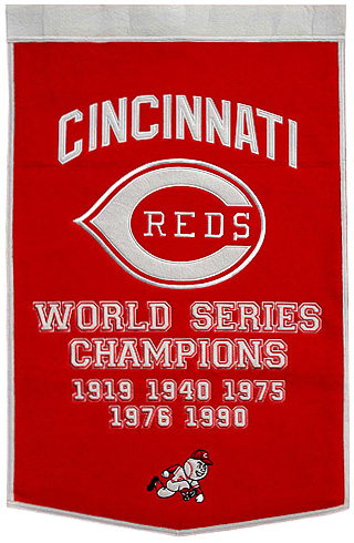 Reds World Series champions banner