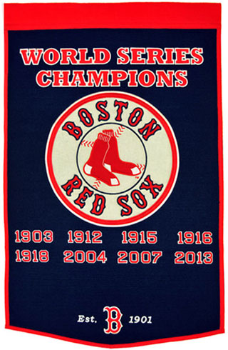Red Sox World Series champions banner