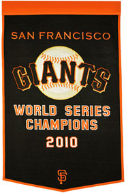Giants championship banner