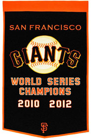 Giants championship banner