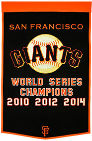 Giants championship banner