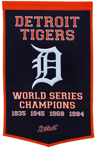 Tigers World Series champions banner
