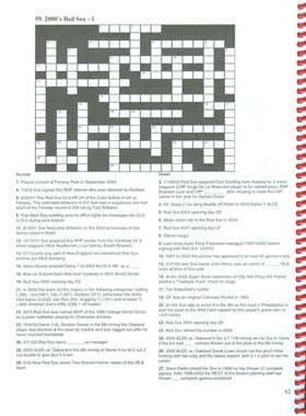2000s Red Sox crossword puzzle