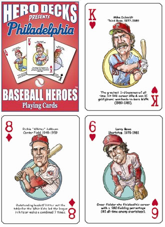 Philadelphia Phillies baseball heroes playing cards