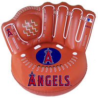 Angels inflatable baseball glove chair