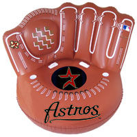 Astros inflatable baseball glove chair