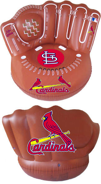St. Louis Cardinals inflatable glove chairs
